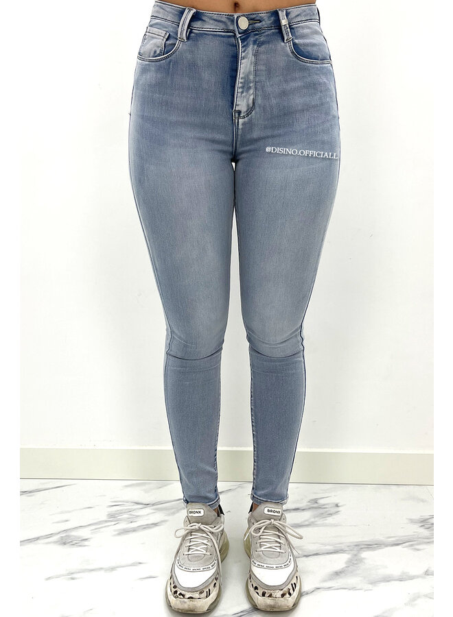 TOXIC JEANS - LIGHT BLUE - SUPER STRETCH MID WAIST SKINNY - 711