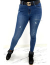 REDIAL - DARK BLUE - PERFECT PUSH UP SKINNY JEANS - 6932