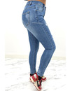 REDIAL - BLUE - PERFECT HIGH WAIST SKINNY JEANS - 5975