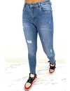 REDIAL - BLUE - PERFECT HIGH WAIST SKINNY JEANS - 5975