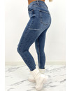 QUEEN HEARTS JEANS - MEDIUM BLUE - HIGH WAIST PERFECT SKINNY JEANS  - 932