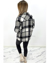 BLACK - 'ELLE' - CHECKED BLOUSE JACK