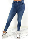 QUEEN HEARTS JEANS - MEDIUM BLUE - HIGH WAIST PERFECT SKINNY JEANS  - 667