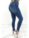 QUEEN HEARTS JEANS - MEDIUM BLUE - HIGH WAIST PERFECT SKINNY JEANS  - 667