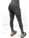 REDIAL - GREY - PERFECT HIGH WAIST SKINNY JEANS - 8301