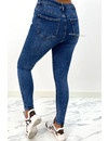 REDIAL - BLUE - PERFECT HIGH WAIST SKINNY JEANS - 5989