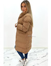 CAMEL - 'DELANEY' - OVERSIZED LONGLINE PUFFER COAT