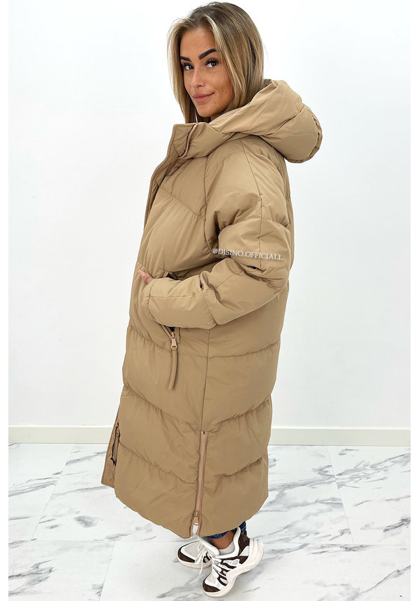 CAMEL - 'NORI MAXI' - PREMIUM QUALITY PUFFER WINTER COAT