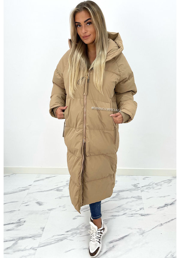 CAMEL - 'NORI MAXI' - PREMIUM QUALITY PUFFER WINTER COAT