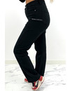 BLACK - 'SELENA' - SUPER STRETCH STRAIGHT FIT JEANS