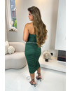 GREEN - 'MAXIME' - RUCHED BODYCON DRESS