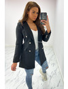 BLACK - 'KIMMY' - PERFECT BUTTON BLAZER