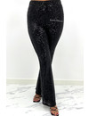 BLACK - 'YASMINE PANTS' - SEQUIN PANTS