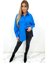 ROYAL BLUE - 'JUNE' - PREMIUM QUALITY OVERSIZED BLOUSE