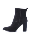 BLACK - 'CHLOE BOOTS' - SUEDINE BLOCK HEELS