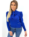 BLUE - 'JONNA' - PREMIUM QUALITY KNOT TOP