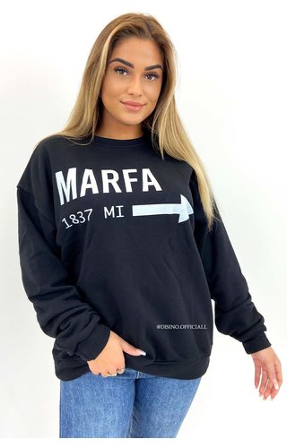 BLACK - 'MARFA' - EXTRA OVERSIZED PREMIUM QUALITY SWEATER BLACK - 'MARFA' - EXTRA OVERSIZED PREMIUM QUALITY SWEATER