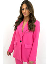 FUCHSIA - 'ANGELINA' - OVERSIZED BLAZER + PANTS SET