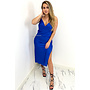 ROYAL BLUE - 'SELMA' - SATIN DROP DRESS