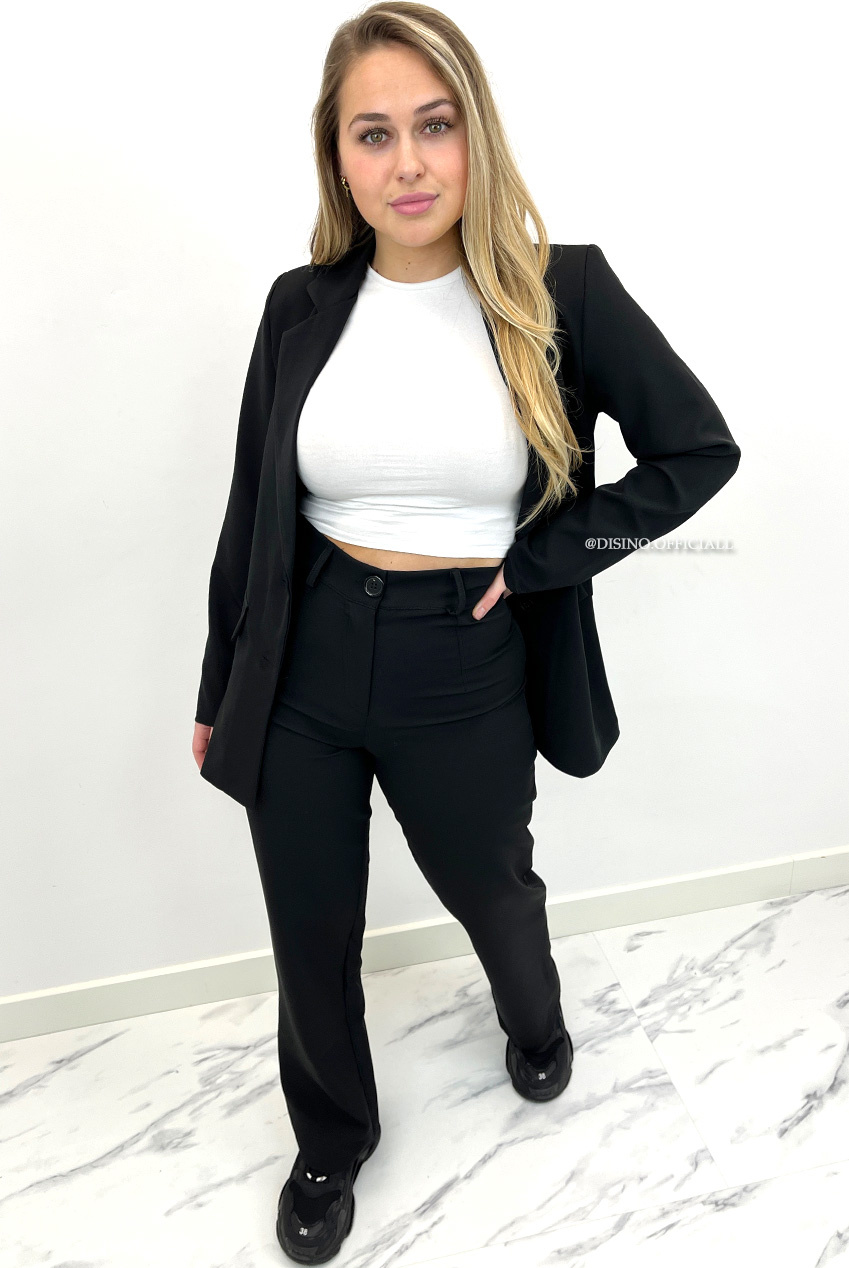 BLACK - 'CECILIA' - CLASSY TWO PIECE 