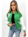 GREEN - 'NICKI' - BADDEST VARSITY JACKET