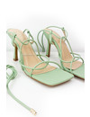 MINT GREEN - 'MILLY HEELS' - TOUWTJES HAKKEN ROPE HEELS