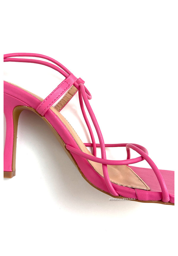 FUCHSIA - 'MILLY HEELS' - TOUWTJES HAKKEN ROPE HEELS