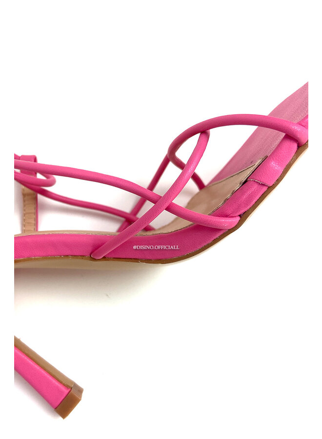 FUCHSIA - 'MILLY HEELS' - TOUWTJES HAKKEN ROPE HEELS