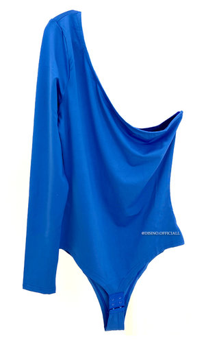 ROYAL BLUE - 'KRISS' - ONE ARM PERFECT FIT BODYSUIT 