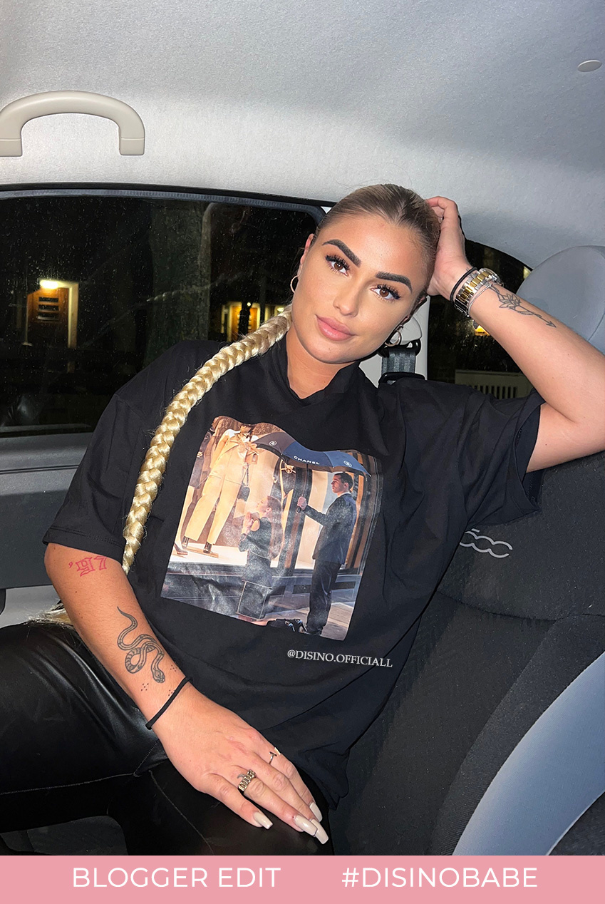 EXTRA OVERSIZED DESIGNER PRINT TEE 