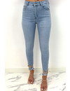 REDIAL - LIGHT BLUE - HIGH WAIST SKINNY JEANS CROPPED - 8107