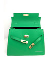 GREEN - 'MONTE CARLO' - REAL LEATHER INSPIRED DESIGNER BAG
