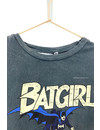 GREY WASHED - 'BATGIRL' - OVERSIZED DESIGNER PRINT TEE