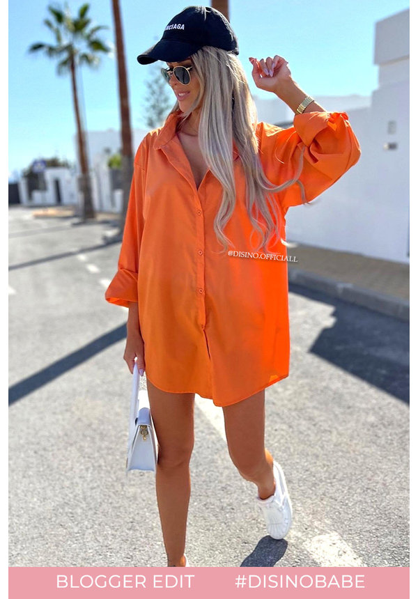 ORANGE - 'JUNE' - PREMIUM QUALITY OVERSIZED BLOUSE