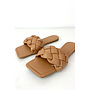 NUDE - 'MILA SLIDERS' - BRAIDED SLIPPERS