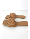 NUDE - 'MILA SLIDERS' - BRAIDED SLIPPERS