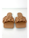 NUDE - 'MILA SLIDERS' - BRAIDED SLIPPERS