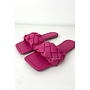FUCHSIA - 'MILA SLIDERS' - BRAIDED SLIPPERS