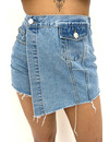 LIGHT BLUE - 'MAY' - DENIM SKORT