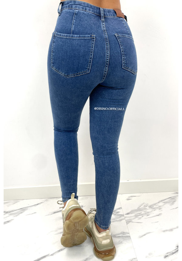 BLUE - 'CARMEN' - EXTRA HIGH WAIST JEGGING JEANS - 0234