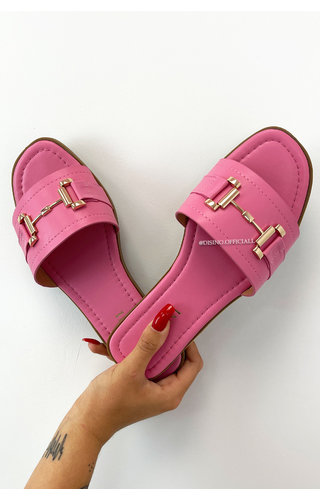PINK - 'JENNY SLIDERS' - INSPIRED SLIPPERS PINK - 'JENNY SLIDERS' - INSPIRED SLIPPERS
