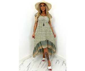 KHAKI GREEN - 'BLANCA' - BOOHOO RUFFLE MAXI DRESS - DISINO - Fashion  Boutique