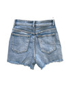 LIGHT BLUE - 'MYA' - SUPER STRETCH RIPPED DENIM SHORT - 4046