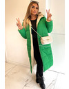 GREEN - 'JAYNE TEDDY' - PREMIUM QUALITY REVERSIBLE TEDDY COAT