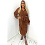 CHOCO - 'WILLOW V2' - PREMIUM QUALITY KNOTTED MAXI BLOUSE DRESS