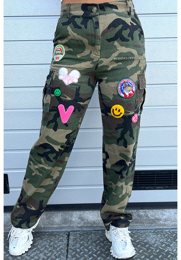 CAMO - 'CARMEN' - PREMIUM QUALITY INSPIRED PATCHED CARGO PANTS