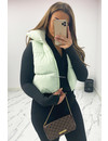 MINT GREEN - 'LYNN' - CROPPED PUFFER BODYWARMER