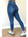 REDIAL - BLUE - PERFECT HIGH WAIST SKINNY JEANS - 7127