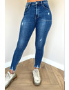 REDIAL - BLUE - PERFECT HIGH WAIST SKINNY JEANS - 7127