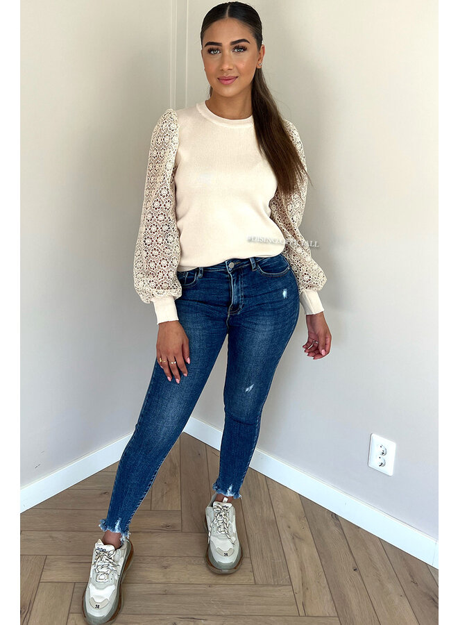 REDIAL - BLUE - PERFECT HIGH WAIST SKINNY JEANS - 7127